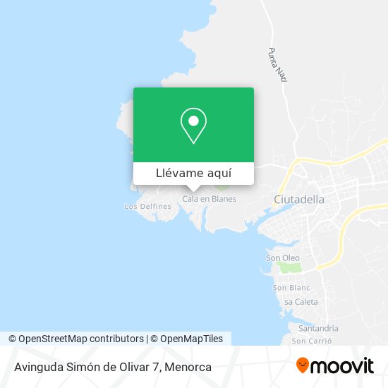 Mapa Avinguda Simón de Olivar 7