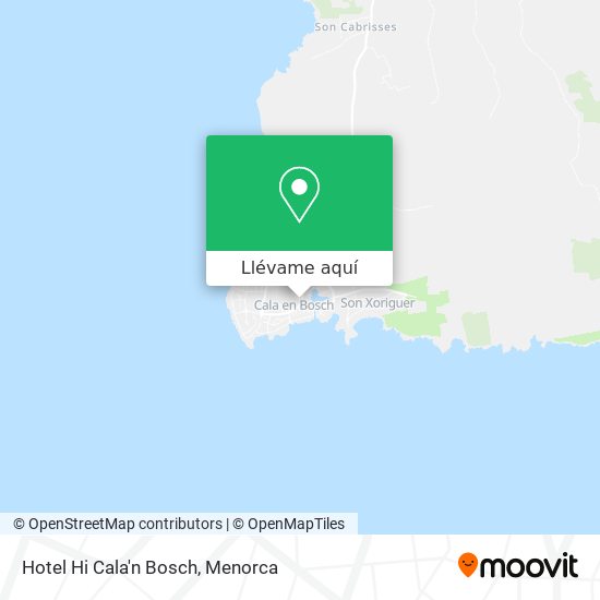 Mapa Hotel Hi Cala'n Bosch