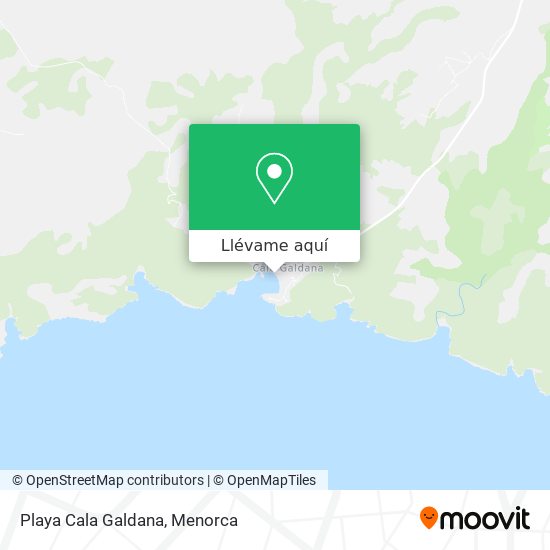 Mapa Playa Cala Galdana