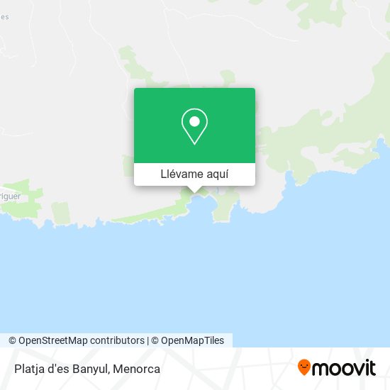 Mapa Platja d'es Banyul