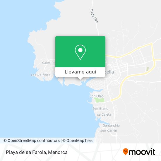 Mapa Playa de sa Farola