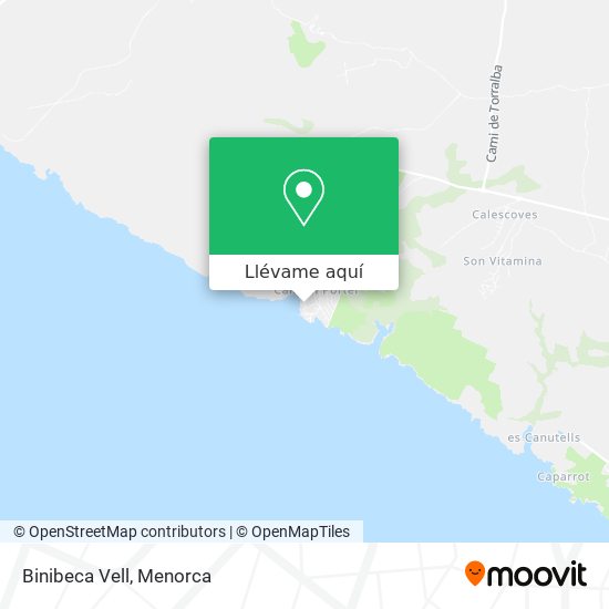 Mapa Binibeca Vell