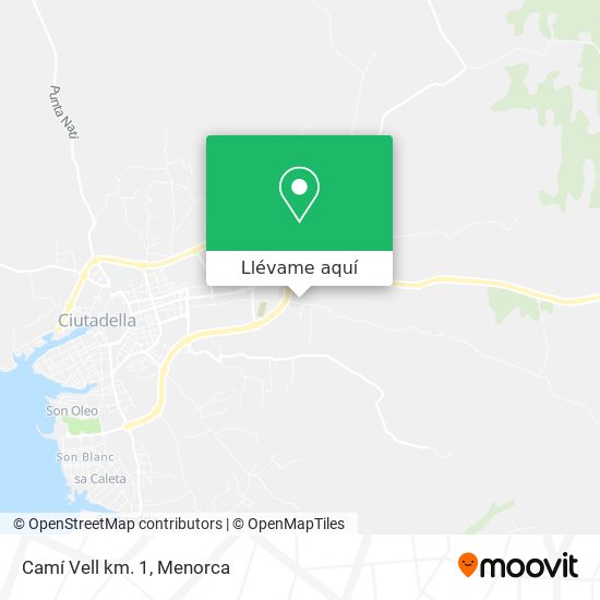 Mapa Camí Vell km. 1