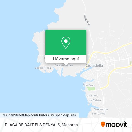 Mapa PLACA DE DALT ELS PENYALS
