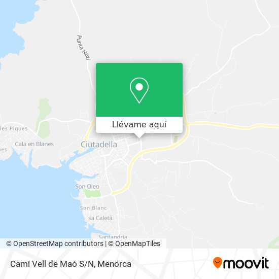 Mapa Camí Vell de Maó S/N