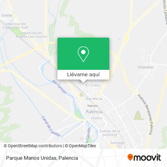 Mapa Parque Manos Unidas