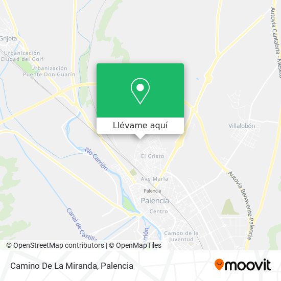 Mapa Camino De La Miranda