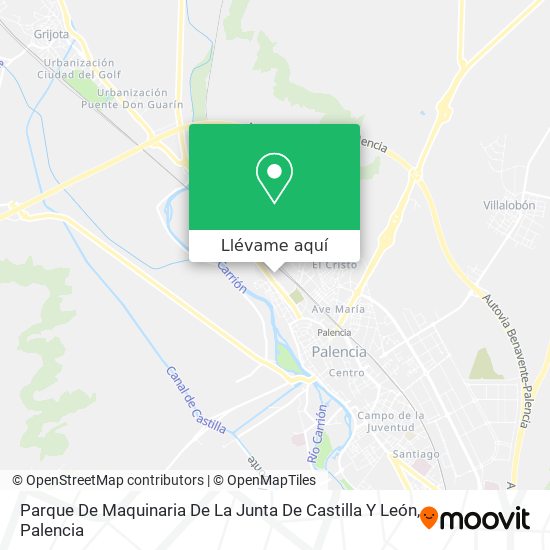 Mapa Parque De Maquinaria De La Junta De Castilla Y León
