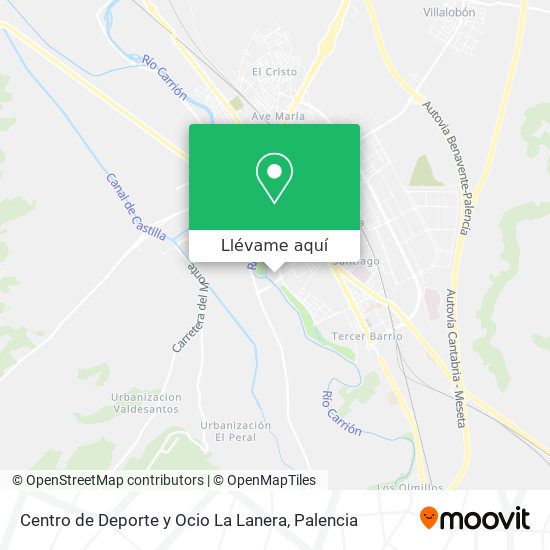 Mapa Centro de Deporte y Ocio La Lanera