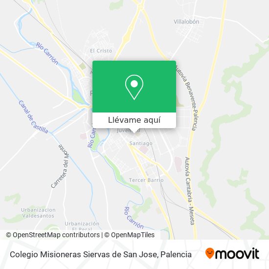 Mapa Colegio Misioneras Siervas de San Jose