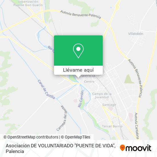 Mapa Asociación DE VOLUNTARIADO "PUENTE DE VIDA"