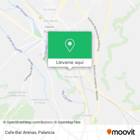 Mapa Cafe-Bar Arenas
