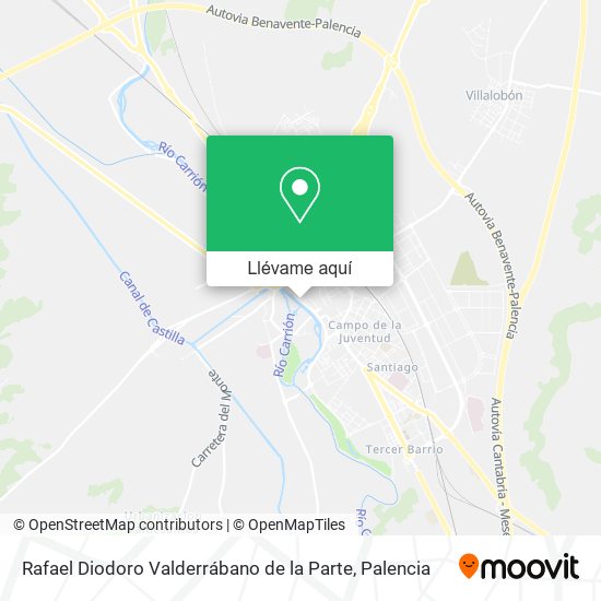 Mapa Rafael Diodoro Valderrábano de la Parte