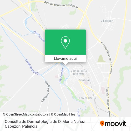 Mapa Consulta de Dermatologia de D. Maria Nuñez Cabezon