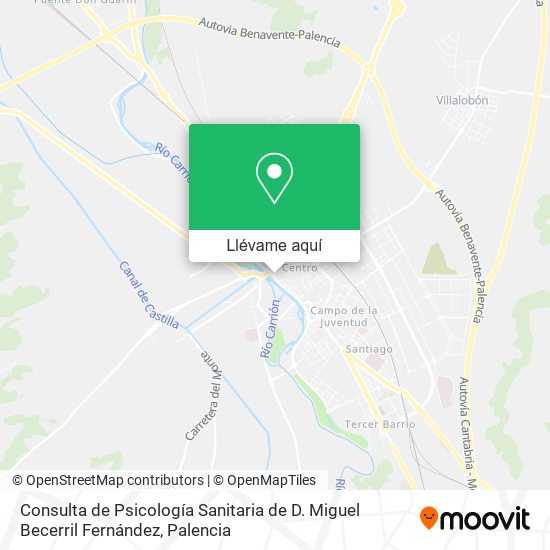 Mapa Consulta de Psicología Sanitaria de D. Miguel Becerril Fernández