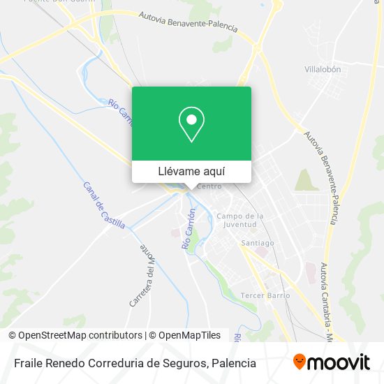 Mapa Fraile Renedo Correduria de Seguros