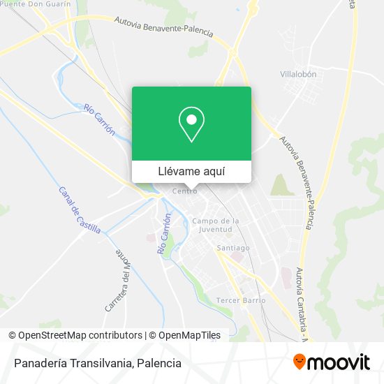 Mapa Panadería Transilvania