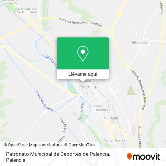 Mapa Patronato Municipal de Deportes de Palencia