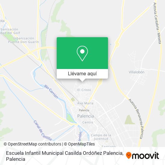 Mapa Escuela Infantil Municipal Casilda Ordóñez Palencia