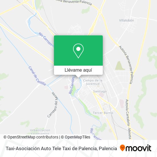 Mapa Taxi-Asociación Auto Tele Taxi de Palencia