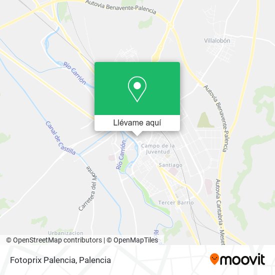 Mapa Fotoprix Palencia
