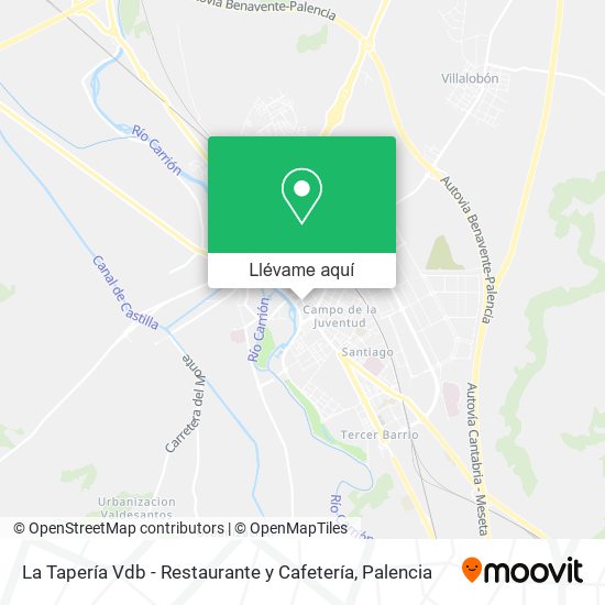 Mapa La Tapería Vdb - Restaurante y Cafetería