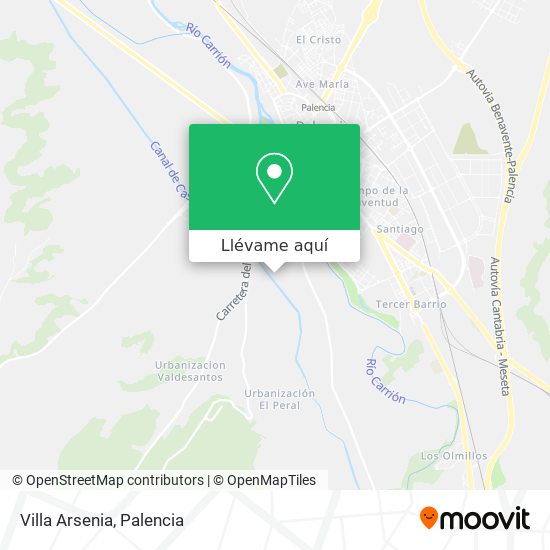 Mapa Villa Arsenia