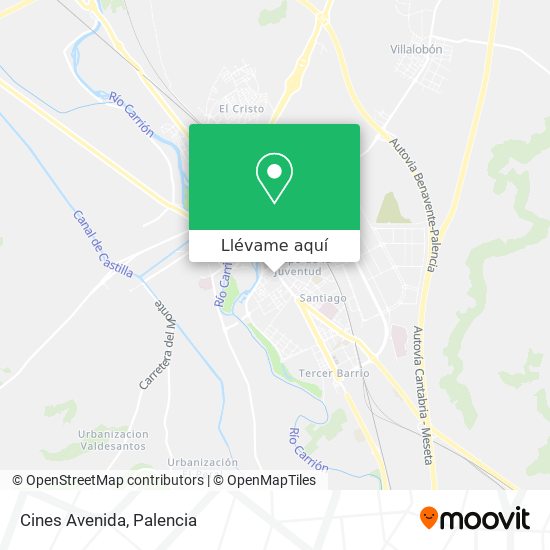 Mapa Cines Avenida