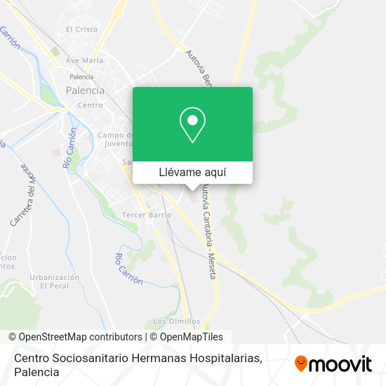 Mapa Centro Sociosanitario Hermanas Hospitalarias