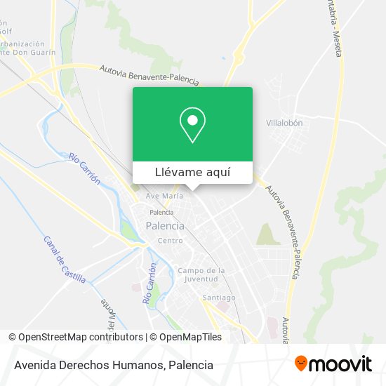 Mapa Avenida Derechos Humanos