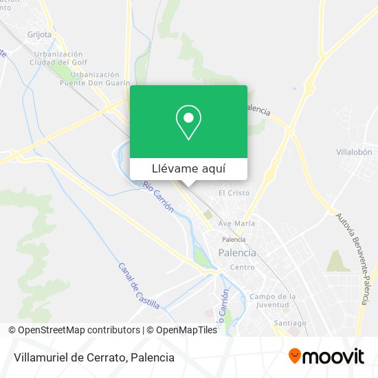 Mapa Villamuriel de Cerrato