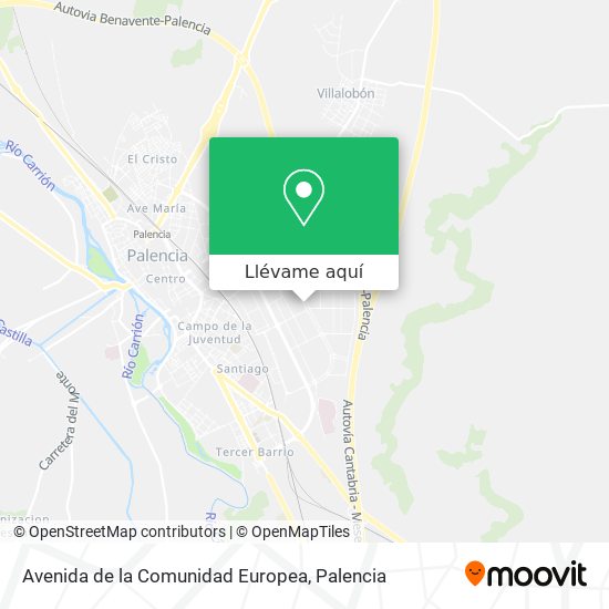 Mapa Avenida de la Comunidad Europea