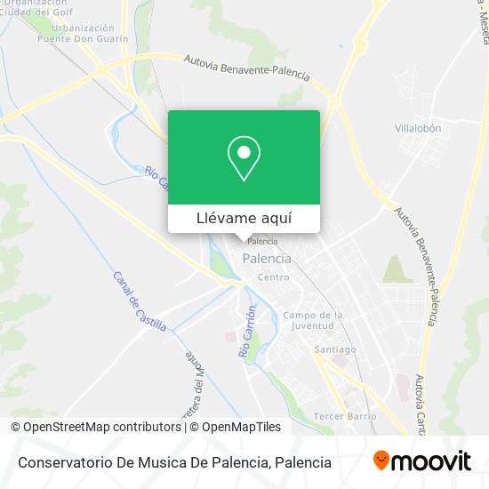 Mapa Conservatorio De Musica De Palencia