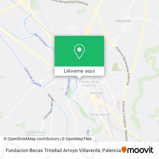 Mapa Fundacion Becas Trinidad Arroyo Villaverde
