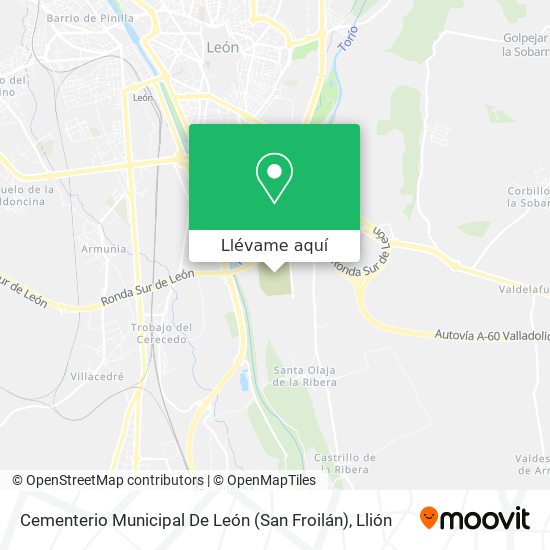 Mapa Cementerio Municipal De León (San Froilán)