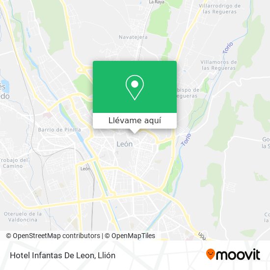 Mapa Hotel Infantas De Leon