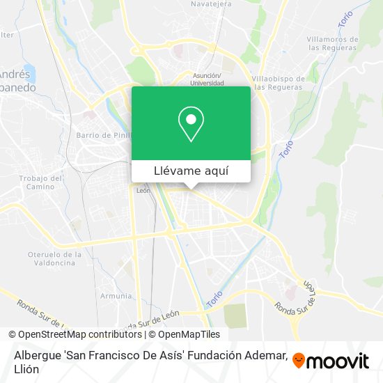 Mapa Albergue 'San Francisco De Asís' Fundación Ademar