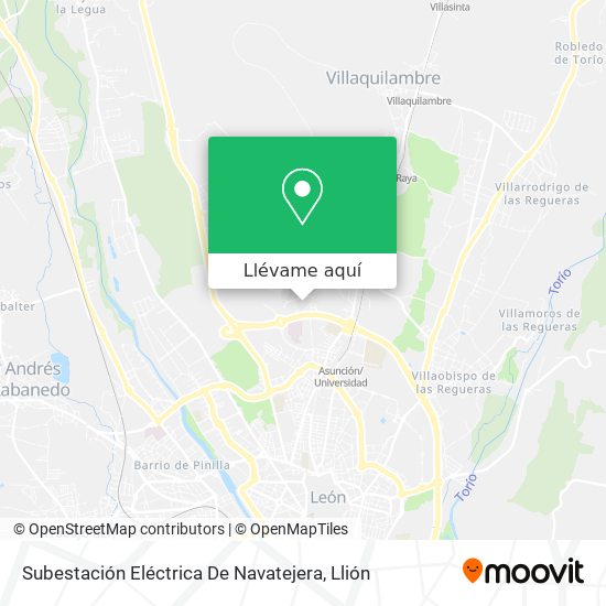 Mapa Subestación Eléctrica De Navatejera