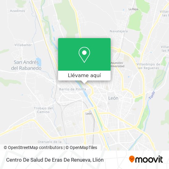 Mapa Centro De Salud De Eras De Renueva