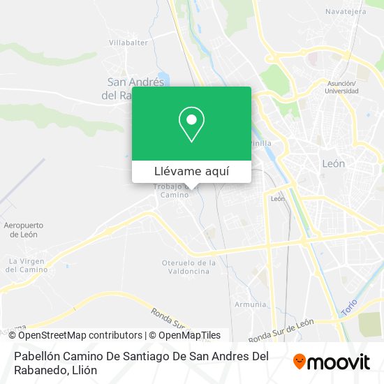 Mapa Pabellón Camino De Santiago De San Andres Del Rabanedo