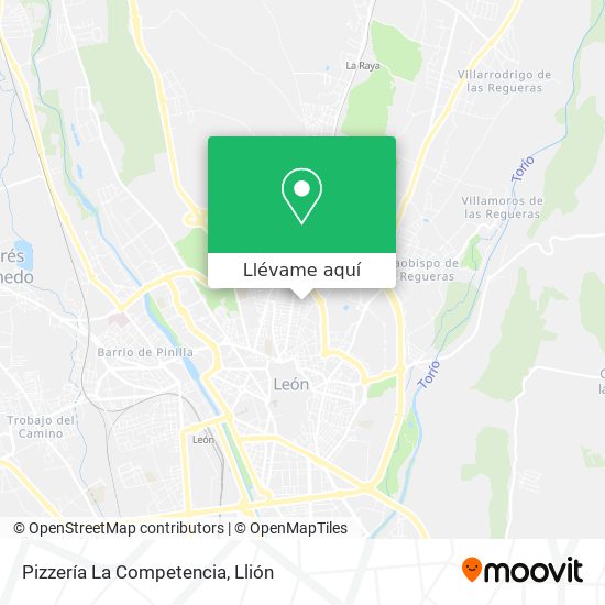 Mapa Pizzería La Competencia