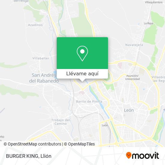 Mapa BURGER KING