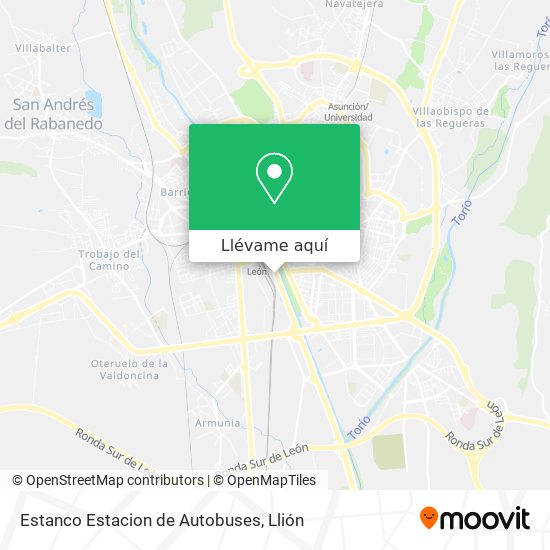 Mapa Estanco Estacion de Autobuses