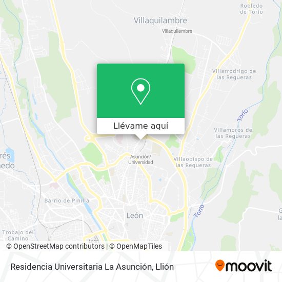 Mapa Residencia Universitaria La Asunción