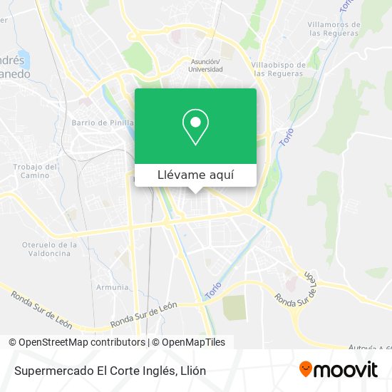 Mapa Supermercado El Corte Inglés