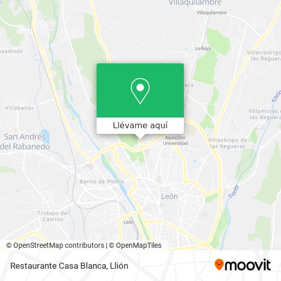 Mapa Restaurante Casa Blanca