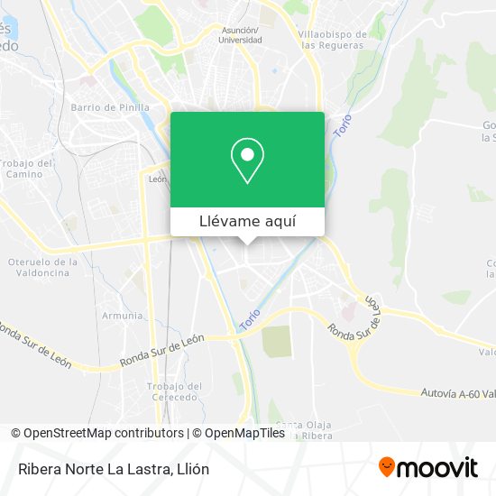 Mapa Ribera Norte La Lastra