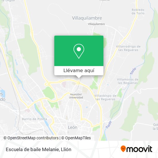 Mapa Escuela de baile Melanie
