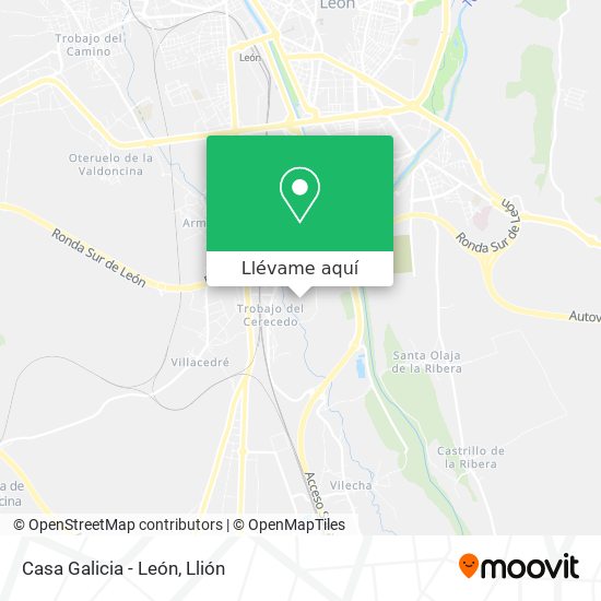 Mapa Casa Galicia - León