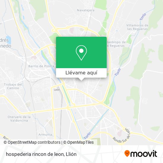 Mapa hospederia rincon de leon